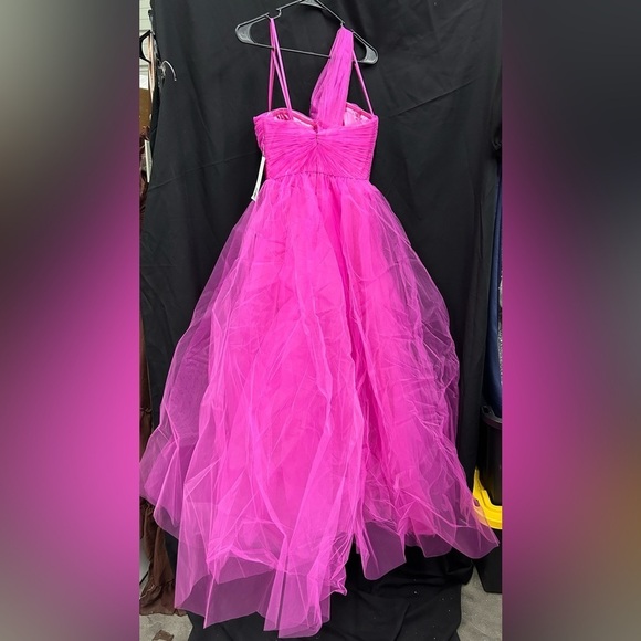 Mac Duggal 68713 NWT One Side Off the Shoulder Bustier Ball Gown - Picture 5 of 6